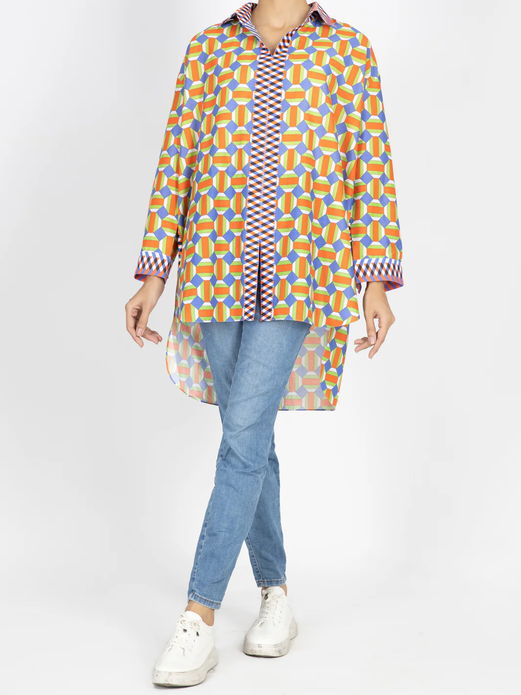 Multicolor Cambric Tunic - AWP-LK-477 - Image 2