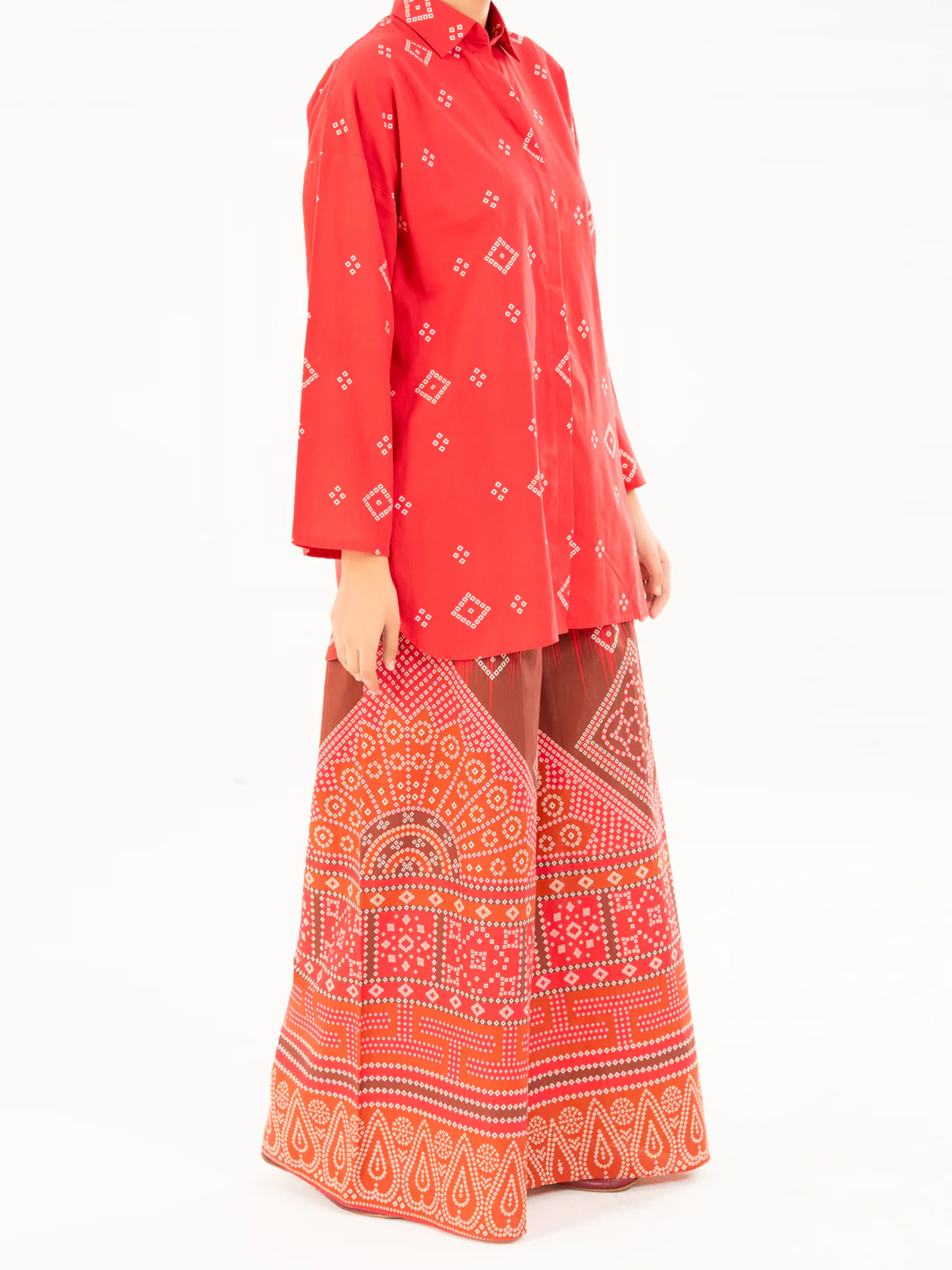 Red Cambric Kurti - AWP-LK-846 - Image 5