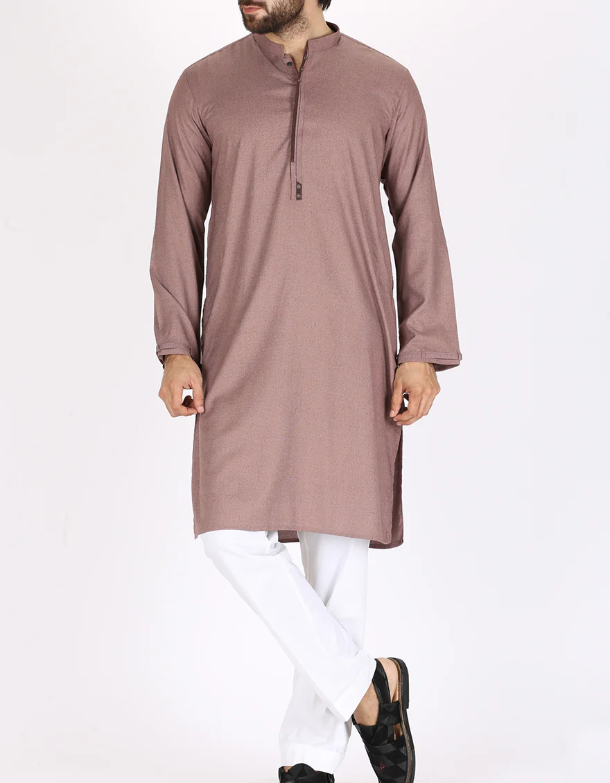 Brown Blended Kurta - AL-K-773 - Image 3