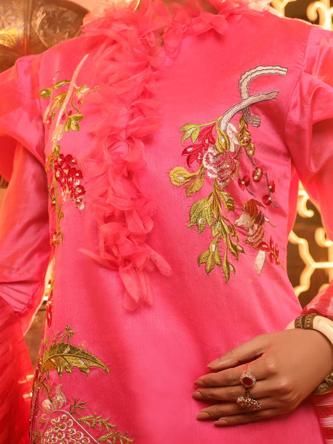 Fuchsia Modal 3 Piece Unstitched - ALP-3PS-1287 - Image 3
