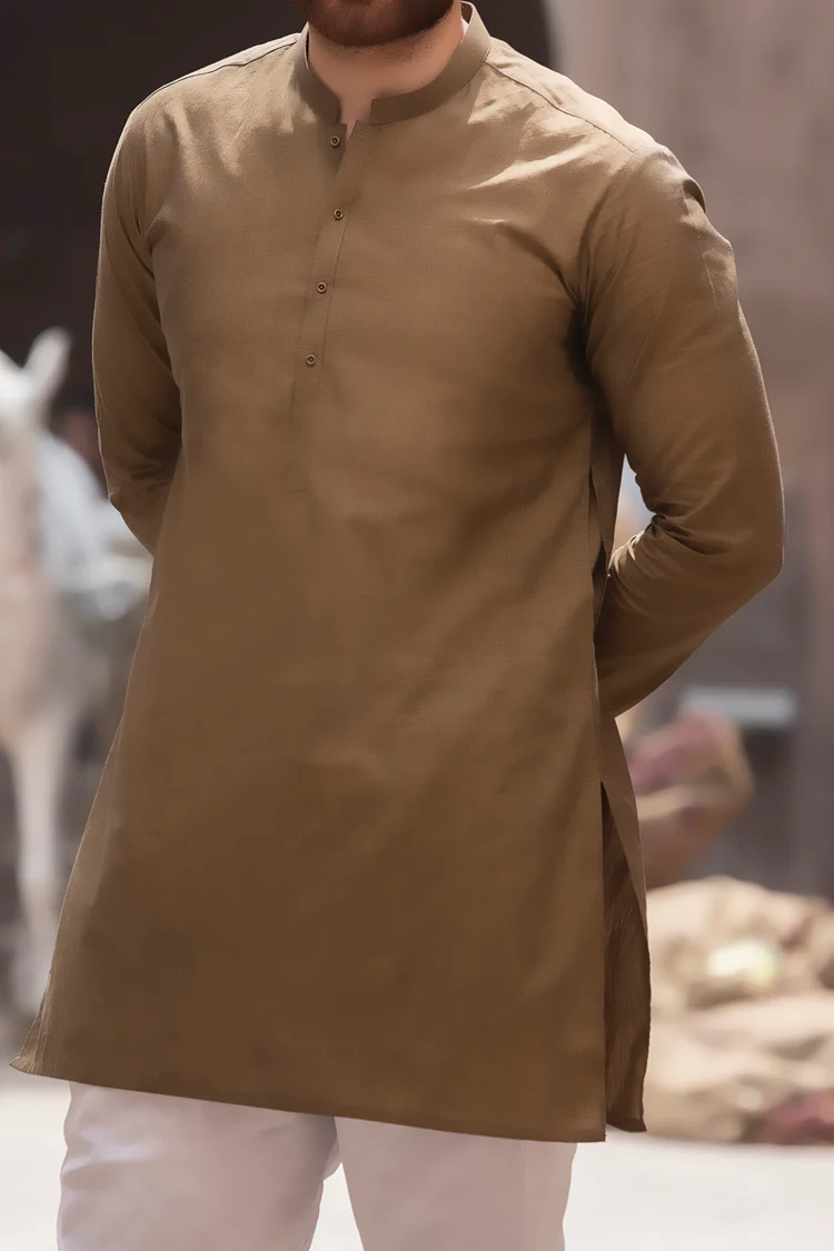 Green Cotton Kurta - AL-K-766C - Image 3
