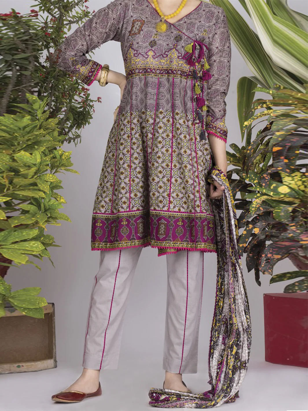 Grey Lawn 3 Piece Unstitched - ALP-703