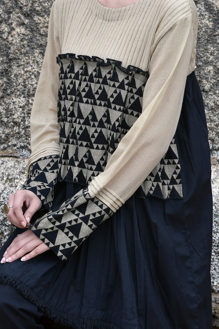 Khaki Cotton Tunic - LK-620 - Image 2