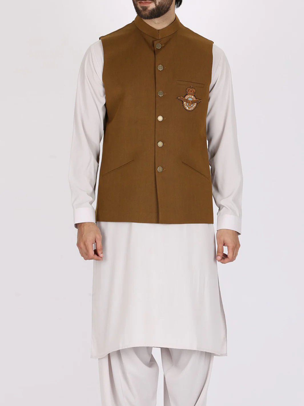 Khaki Suiting Waistcoat - WC-251