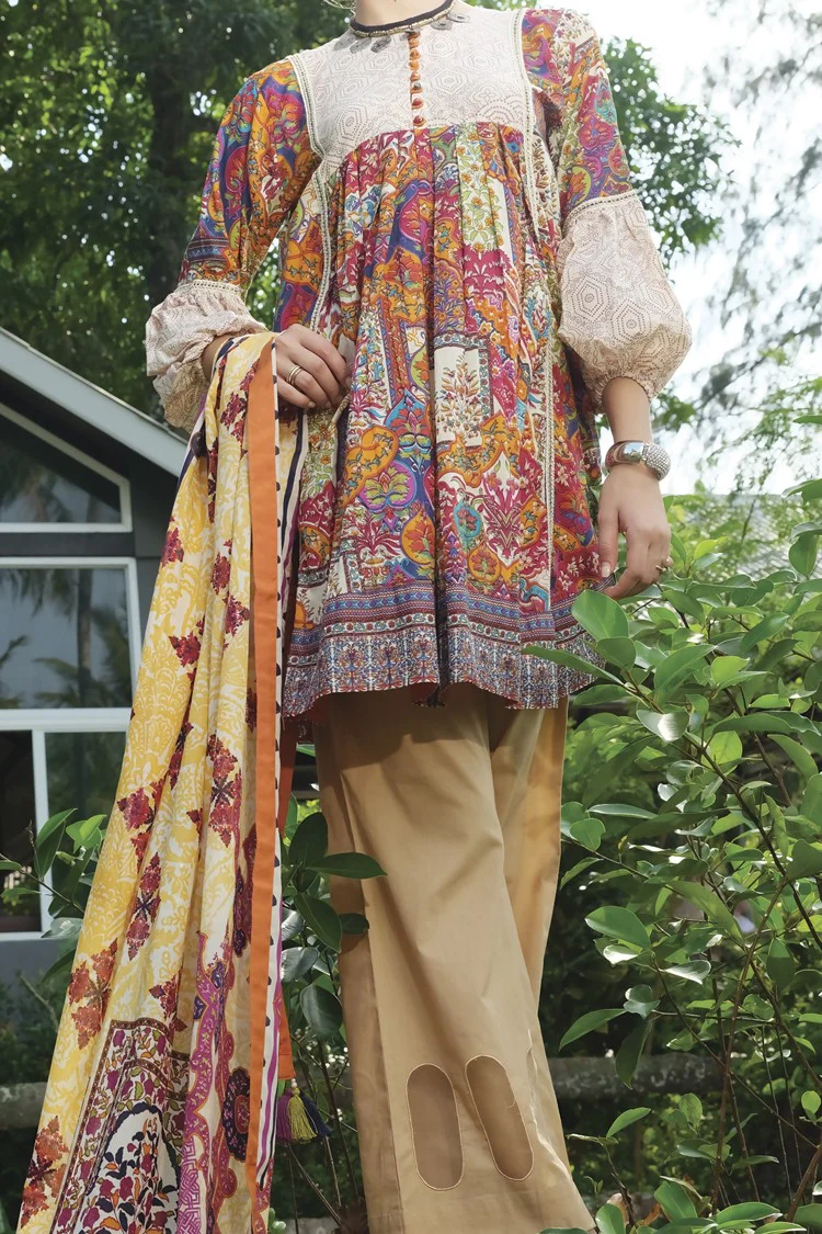 Multicolor Lawn 3 Piece Stitched - ALP-624 - Image 3