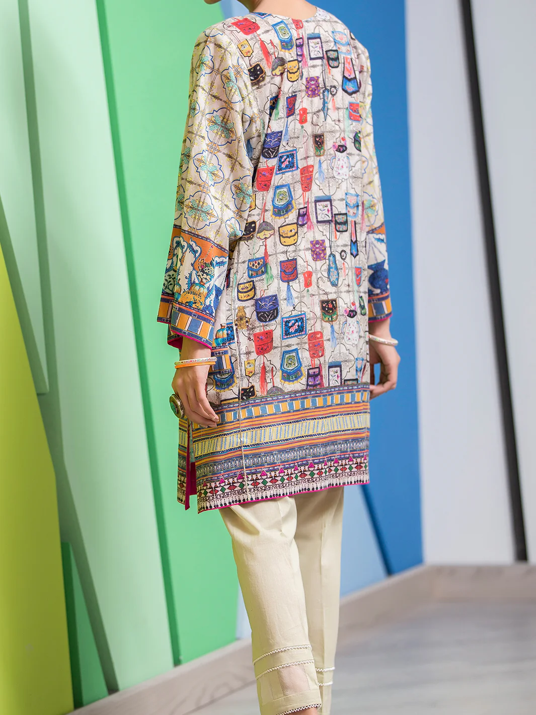 Natural Lawn Tunic - LK-664 - Image 3