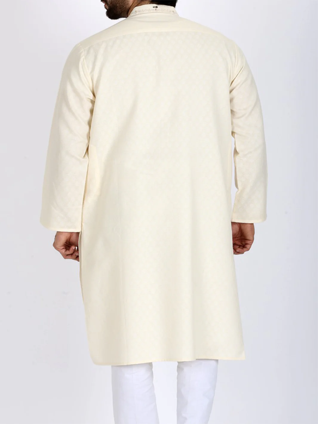 Off White Bunnat Kurta - AL-K-706 - Image 3
