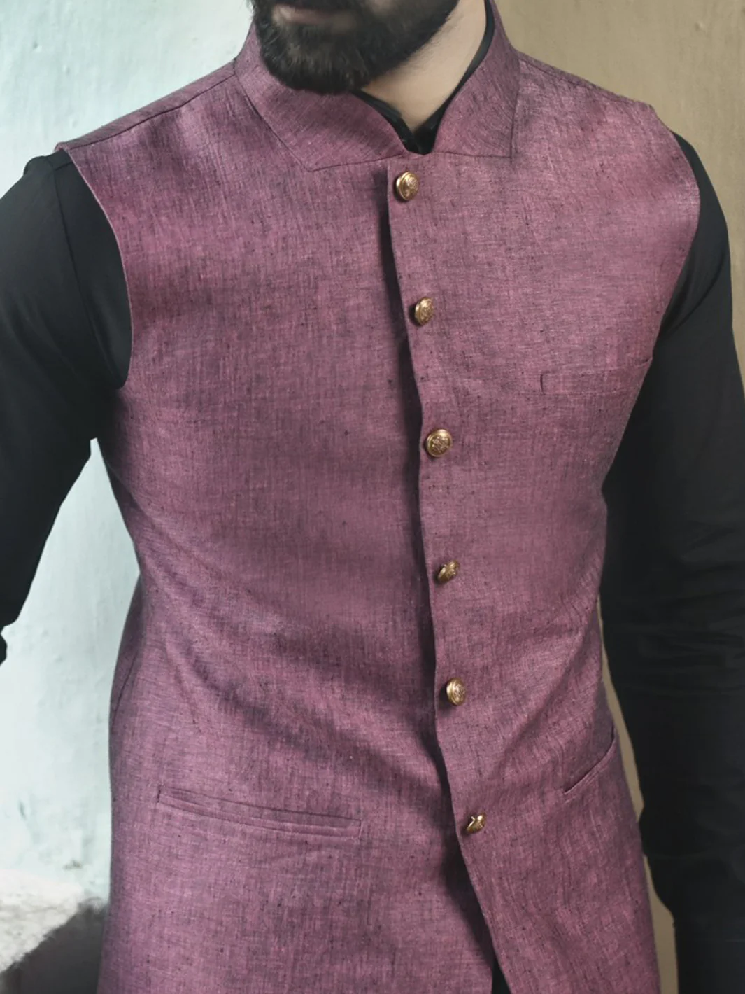 Pink Suiting Waistcoat - WC-190 - Image 2