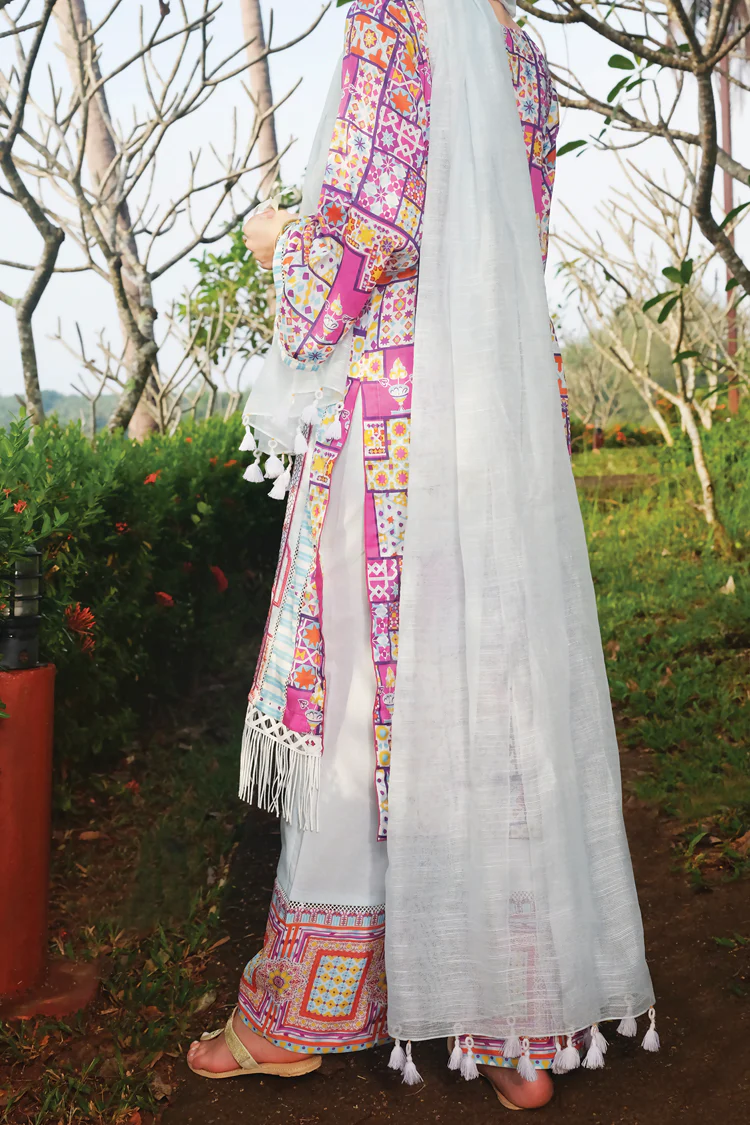 Sky Blue Lawn 3 Piece Stitched - ALP-616 - Image 2