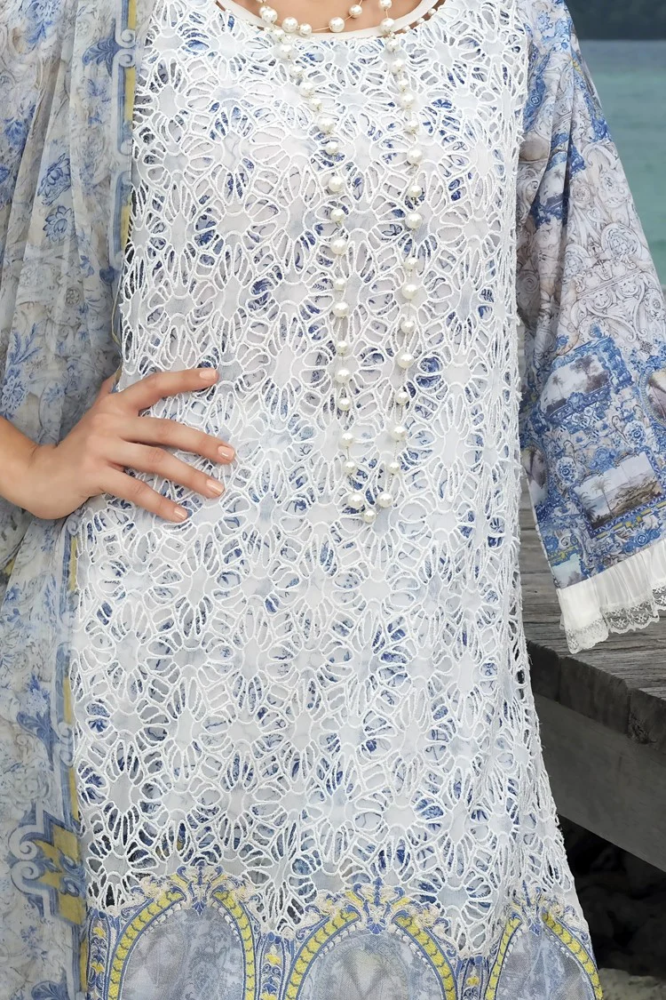 Sky Blue Lawn 3 Piece Stitched - ALP-637 - Image 2