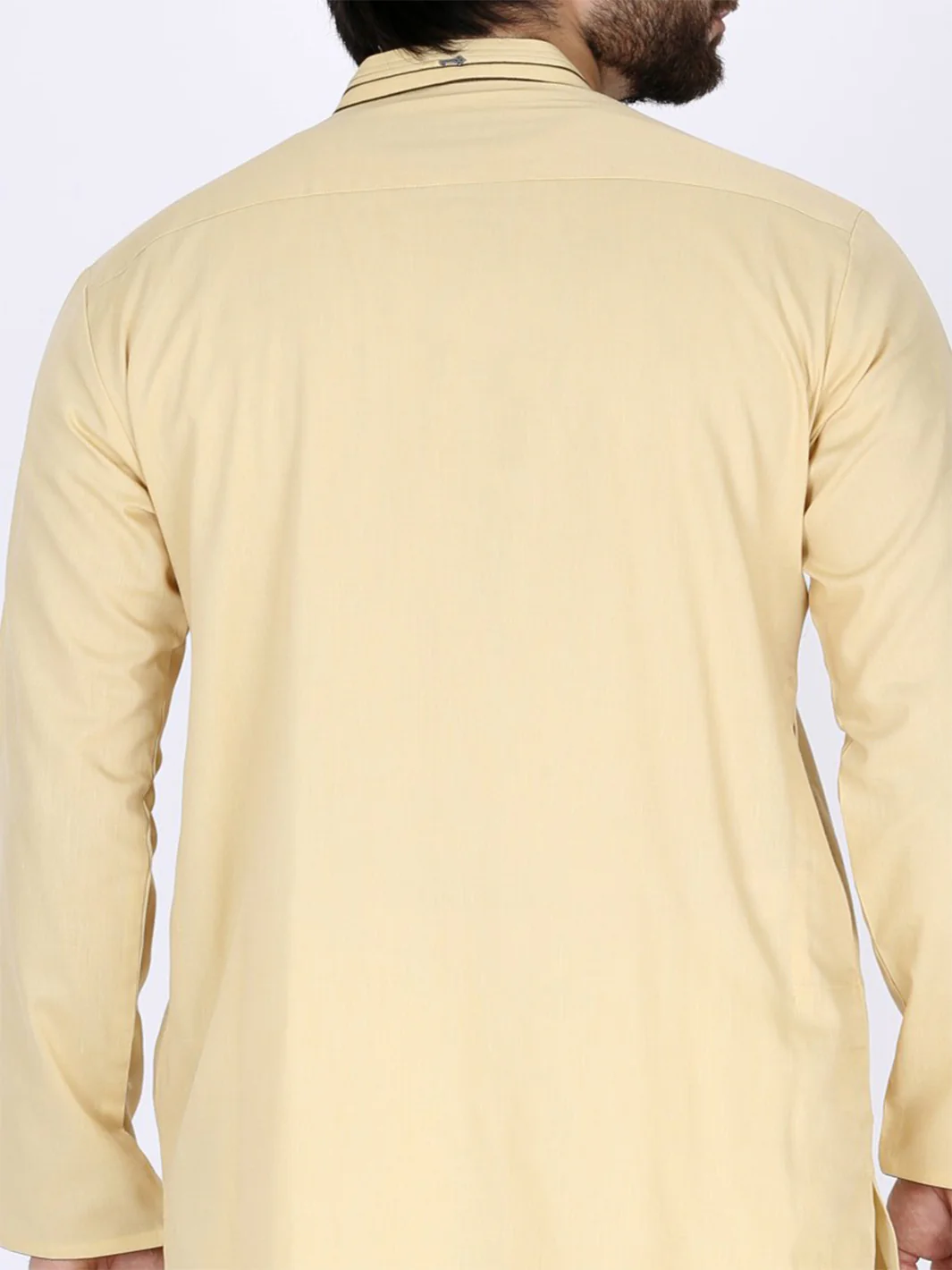 Yellow Cotton Kurta - AL-K-775 - Image 2